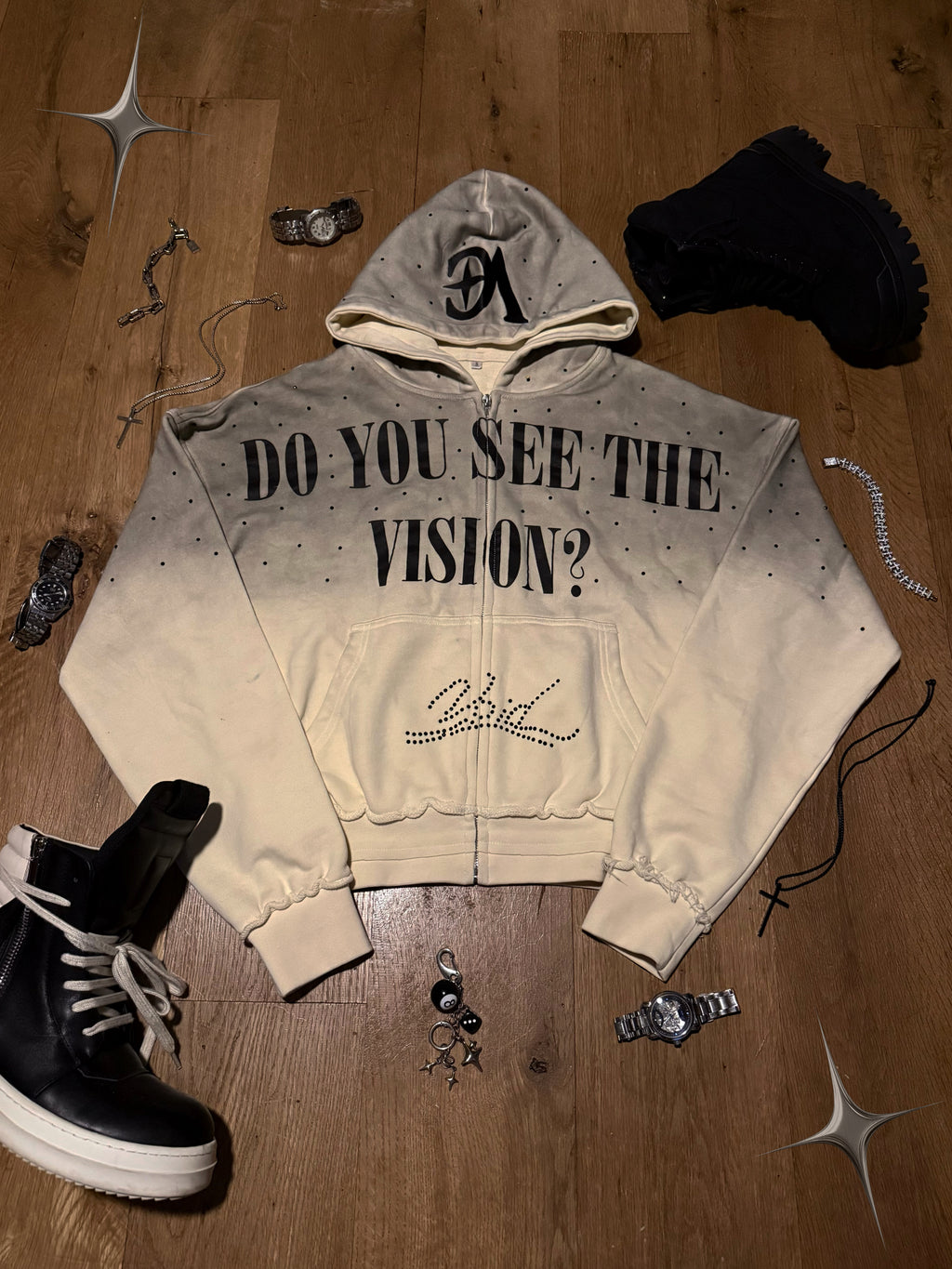 "vision en vue" Zip-up